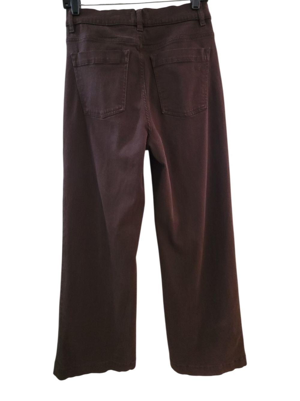 DL1961 Women's Hepburn Wide Leg High Rise Vintage Chocolate Brown Jeans - Picture 3 of 6